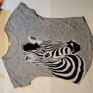 Gray Zebra Shirt